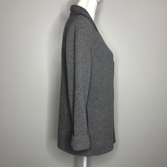 Lafayette 148 Cashmere Blend Cardigan Snap Close Long Length Cardigan - Picture 3 of 9